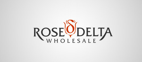 rose delta logo design