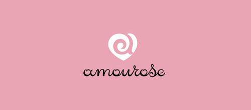 amourose rose logo design