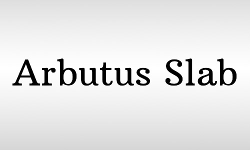 arbutus vintage fonts