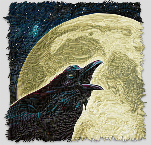 raven illustration joseph barbaccia