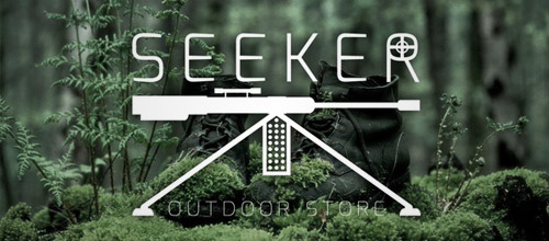 seeker outdoor gun logo design