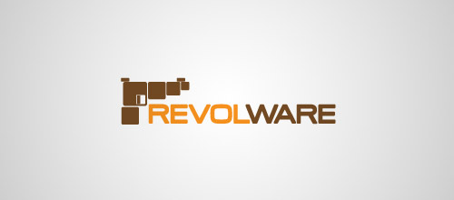 revolware gun logo design