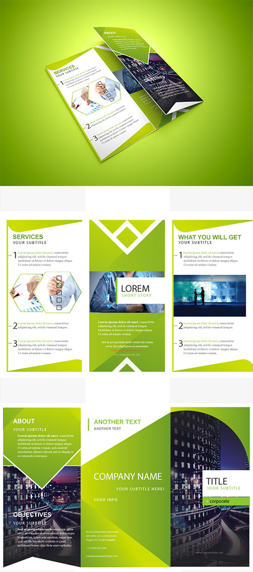 tri-fold corporate brochure