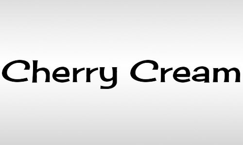 cherry cream vintage font
