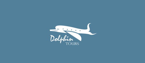 dolphin tours logo design