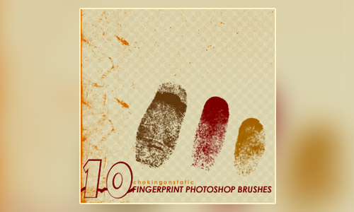 fingerprint brushes photoshop