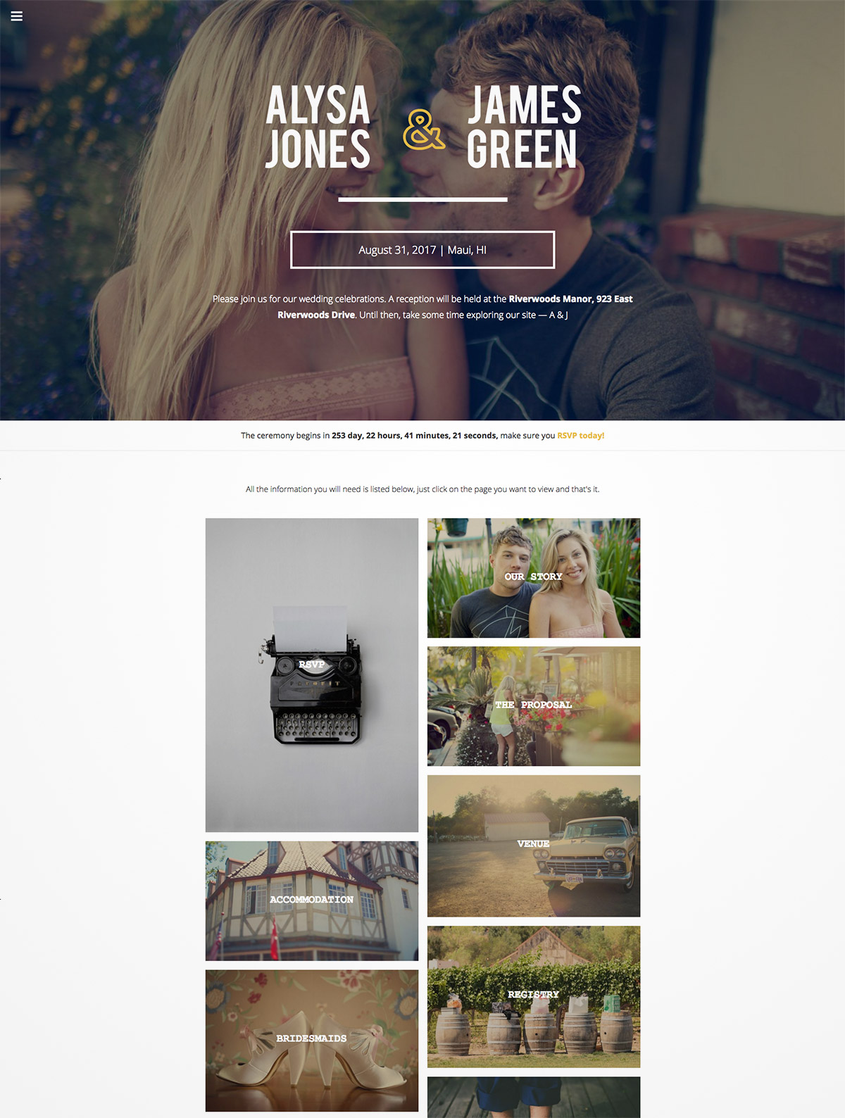 wedding responsive wordpress