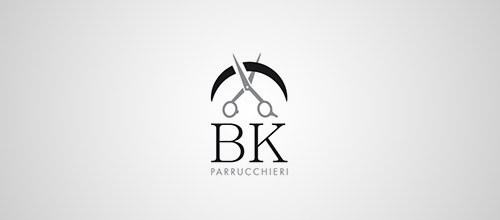 hairdresser scissor logo