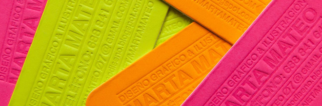A Collection Of Attention-Grabbing Neon Business Cards