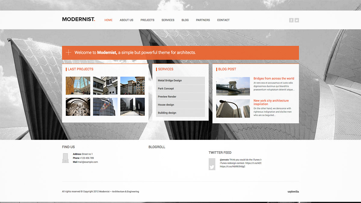 engineer website template