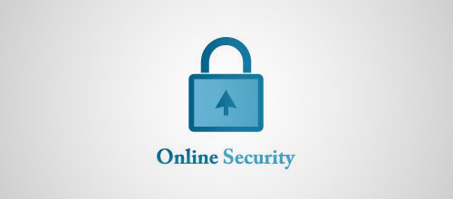 online security padlock logo