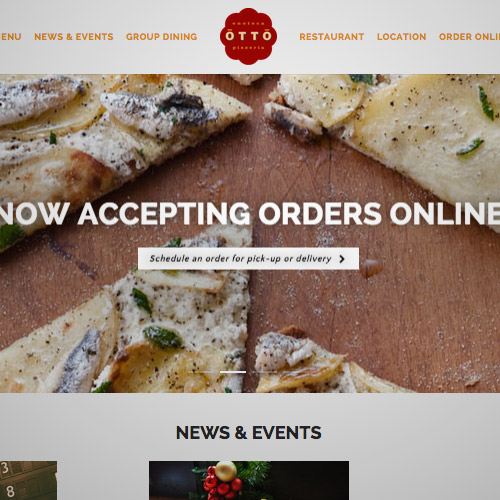 otto pizzeria website