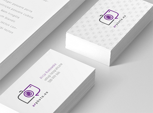 violet business card