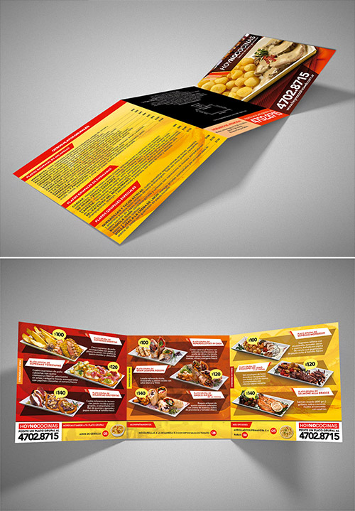 restaurant brochure trifold