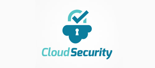 cloud security padlock logo