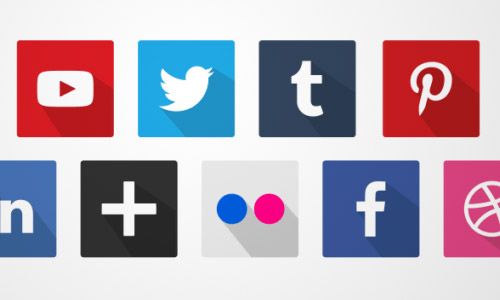 social icons animated