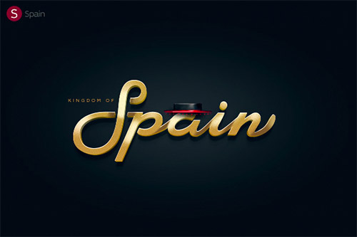 spain logotype typography