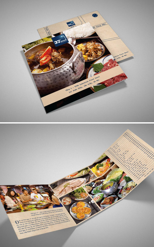 menu restaurant brochure