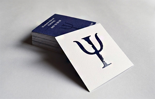 violet business cards