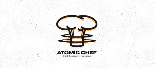 atomic chef hat logo