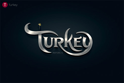 turkey typography logo