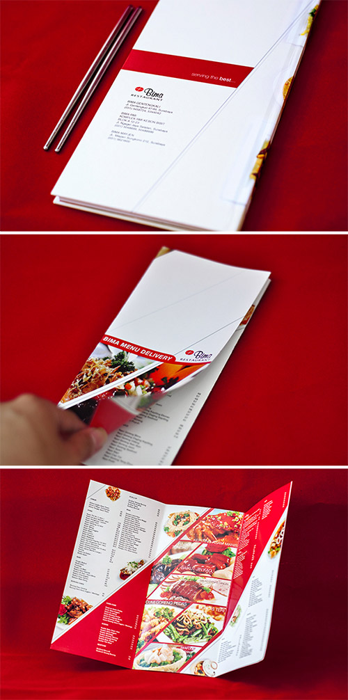 bima restaurant brochures