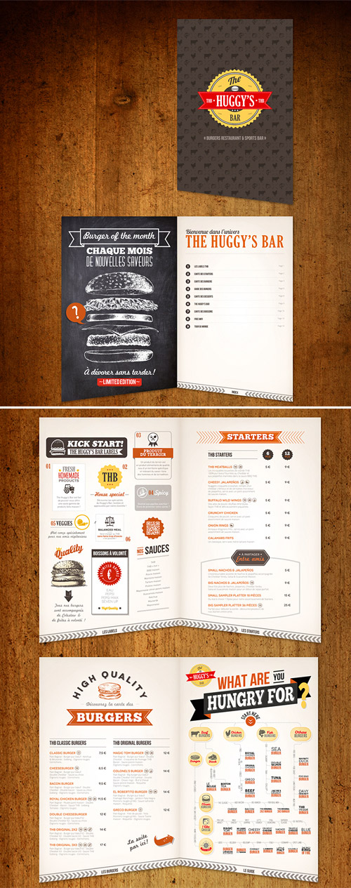 bar brochure menu