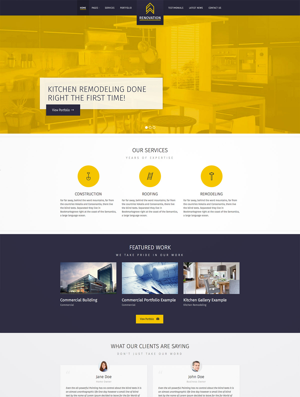 construction company themes