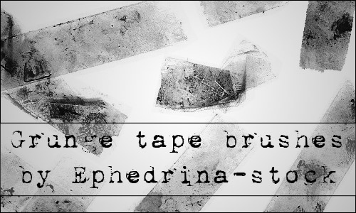 grunge tape brushes photoshop