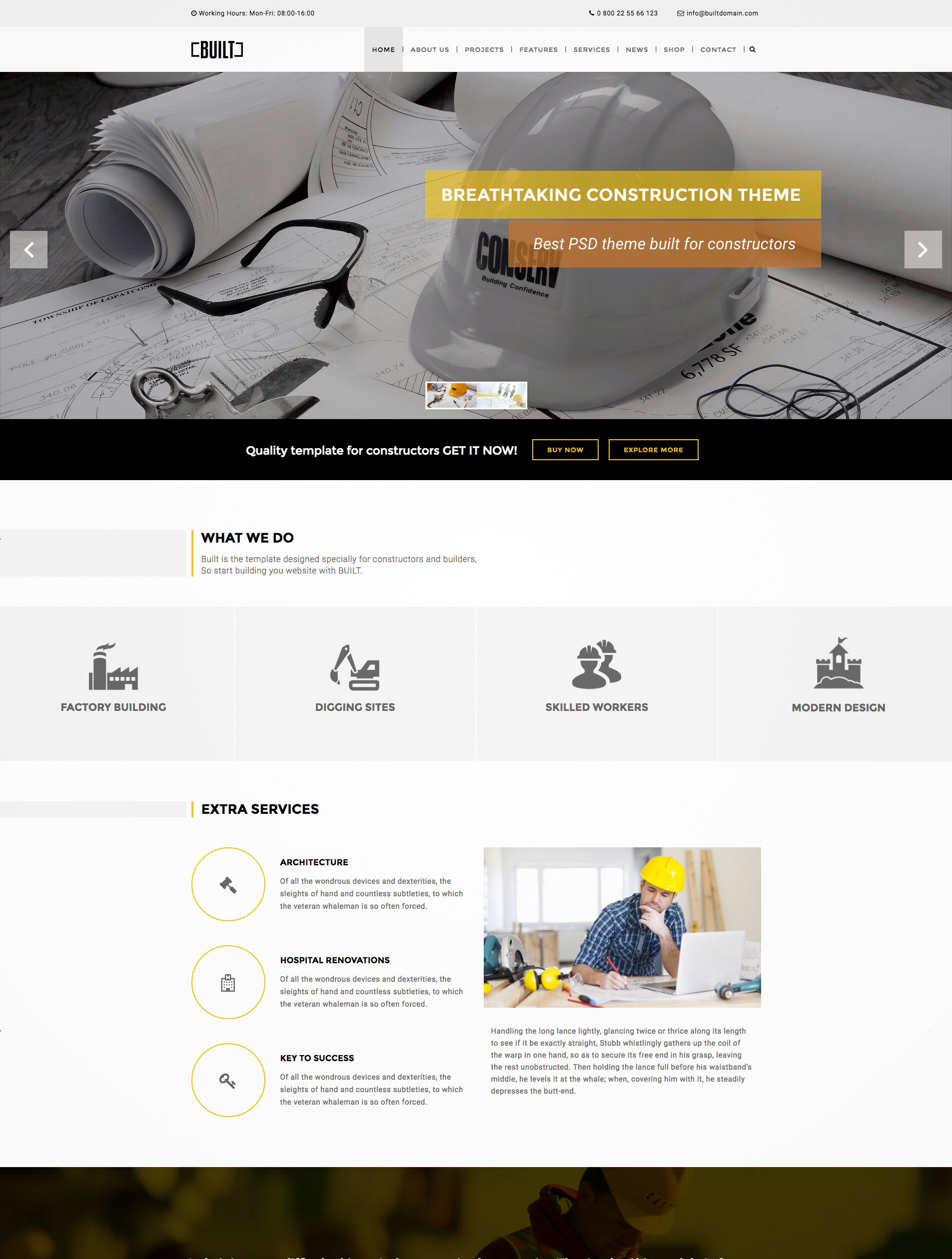 construction business wordpress