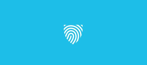 shield fingerprint logo