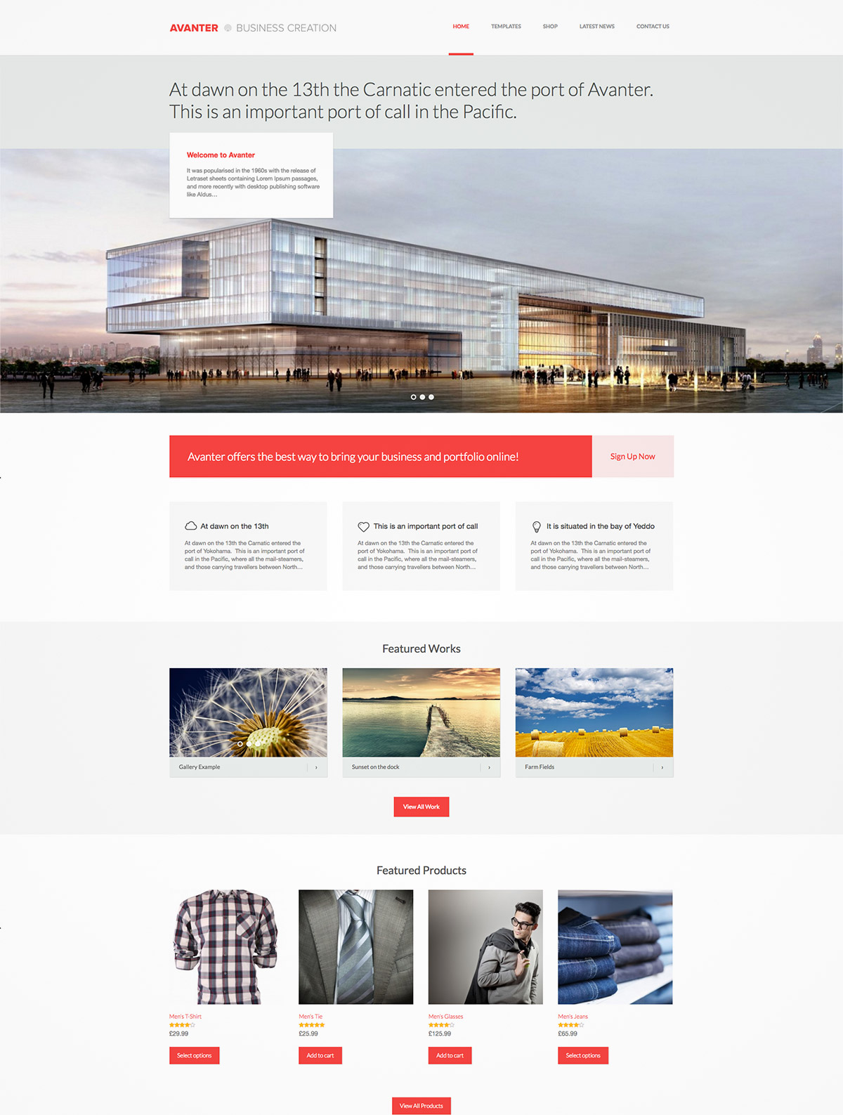 architect corporate theme