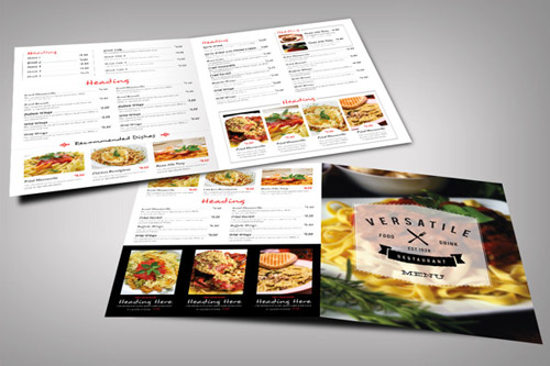 versatile restaurant brochure