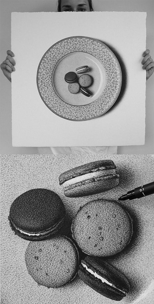 macarons 50foods illustration