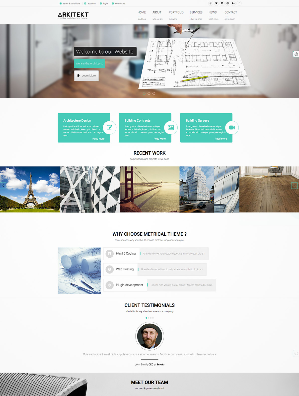 new wordpress template