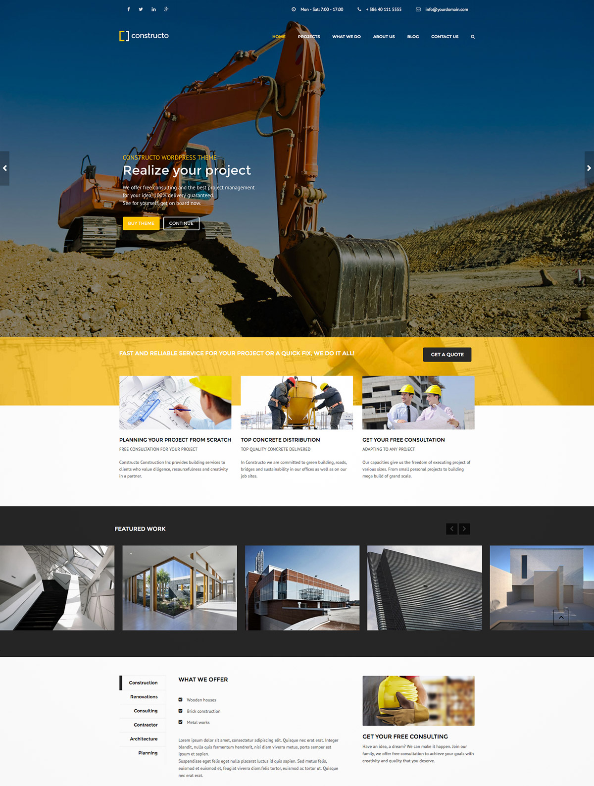 construction business theme