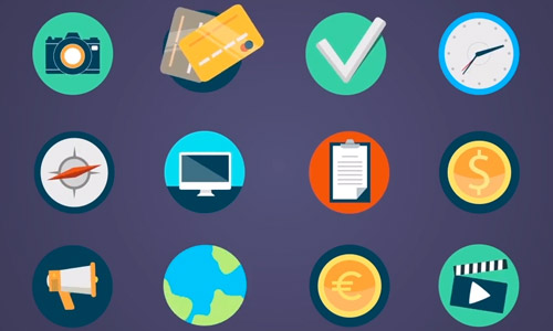 colorful animated icons