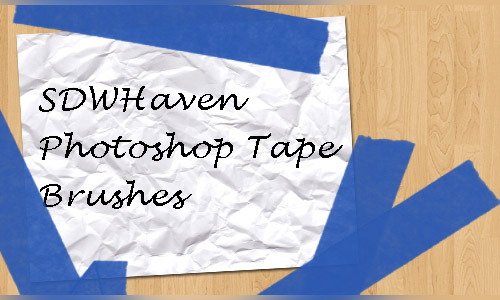 photoshop tape brushes