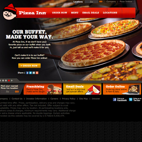 pizza inn website
