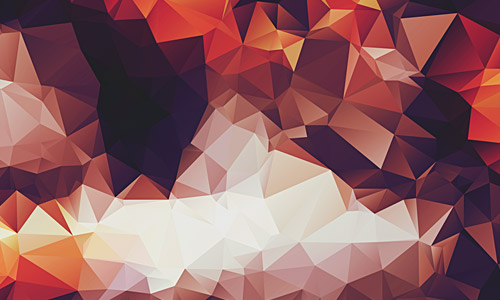 red low poly background