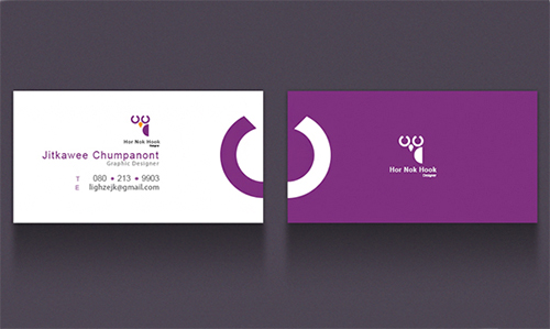 violet business card