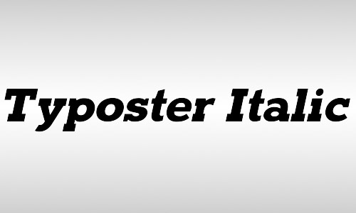 free typoster italic font