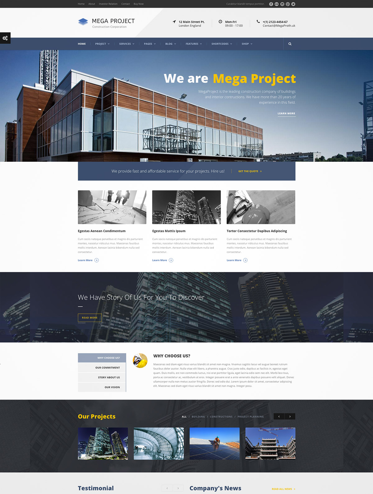 architecture premium wordpress