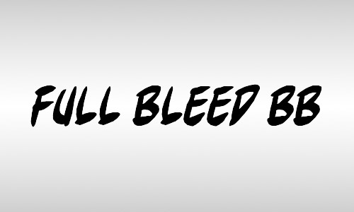 free full bleed italic font