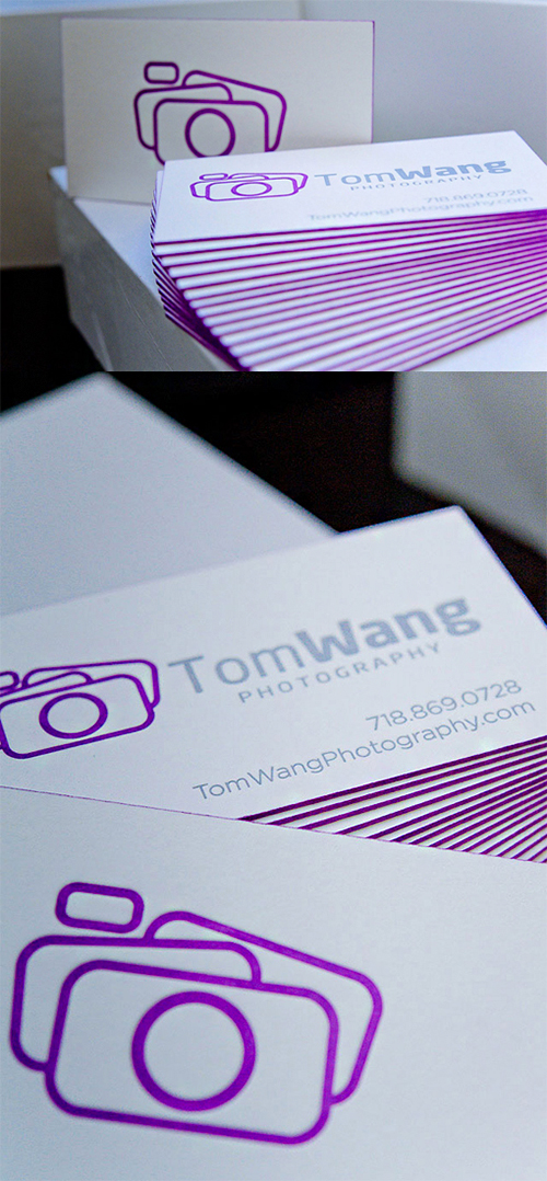 tom violet business card