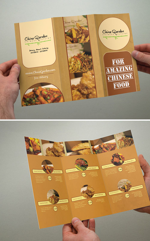 chinese restaurant brochure