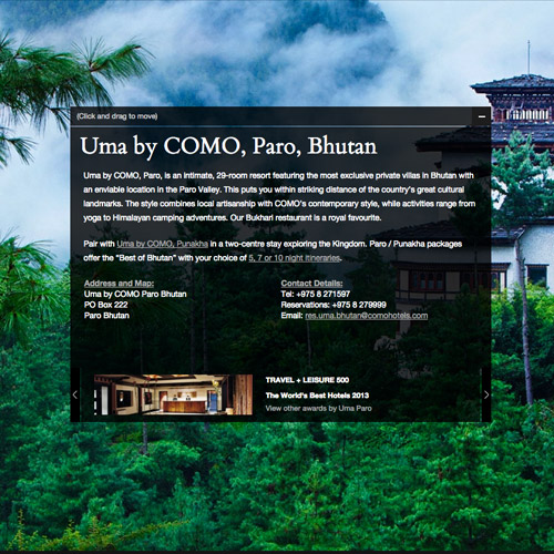 resort website design