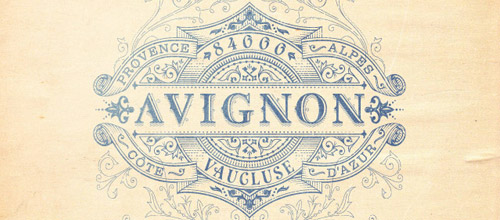 Avignon vintage logo