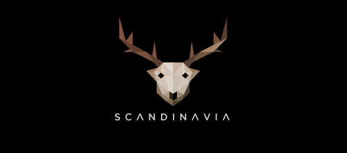 Scandinavia logo lowpoly