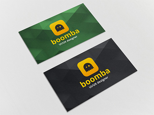 boomba low poly business card